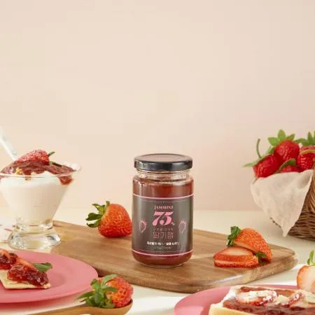 잼민트 75% 고함량 무첨가 저당 과일잼 3종(딸기잼, 블루베리잼, 사과잼) 각 270g 이미지