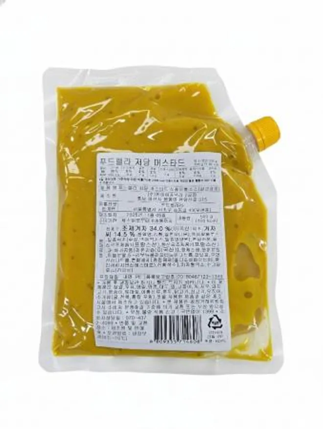 푸드렐라 저당 머스타드 500g×2팩 이미지