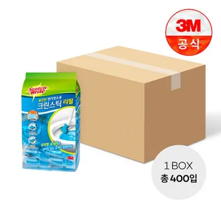 [3M]올인원 변기청소 크린스틱 리필20입 1BOX(20개)