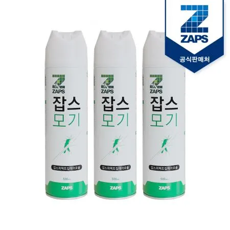 [잡스]퍼펙트킬 에어로솔 모기약 500ml 3개