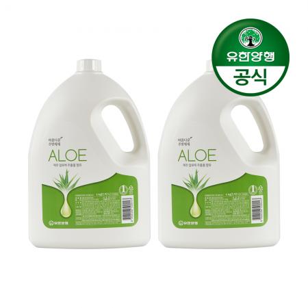 [유한양행]아름다운 주방세제 알로에 용기형 4Kg 2개