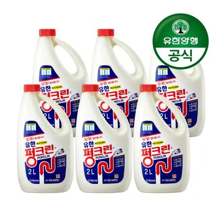 [유한양행]유한락스 펑크린/배수관 막힘 용해제 2L 6개