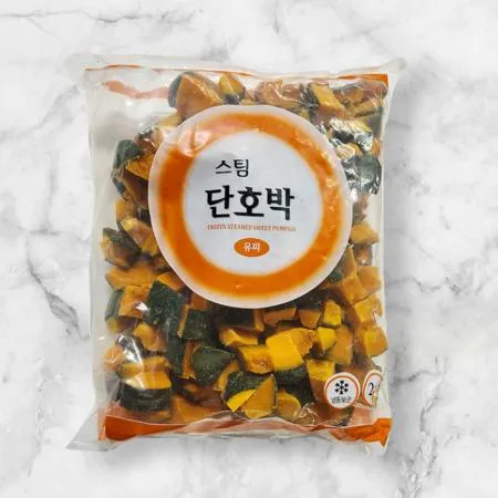 팜피아 스팀 단호박 유피 2kg (냉동) 샐러드 죽 피자토핑용 
