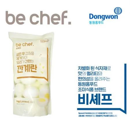 동원 비셰프 깐계란 1kg 국산 삶은 계란