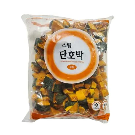 팜피아 스팀 단호박 유피 2kg (냉동) 샐러드 죽 피자토핑용  이미지
