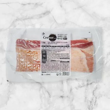 CJ 크레잇 정통 베이컨 1KG (냉동)