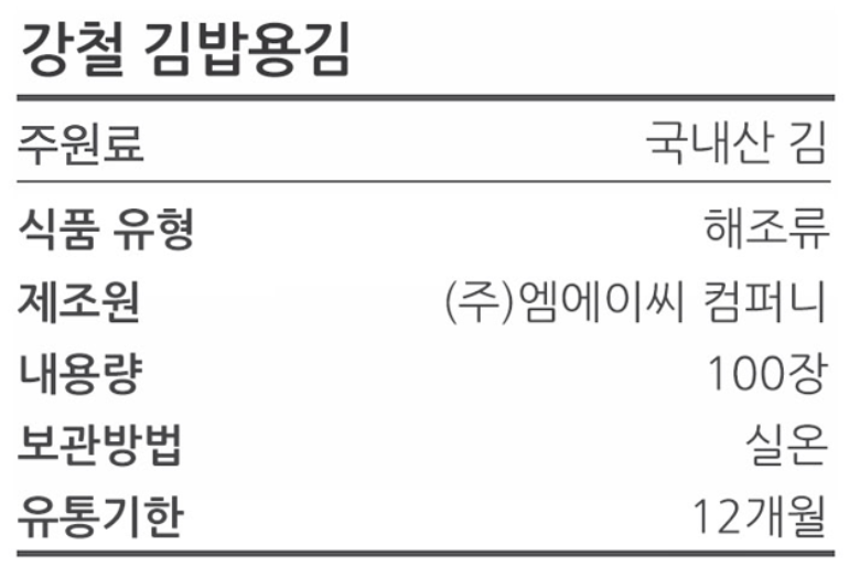 상품정보제공고시