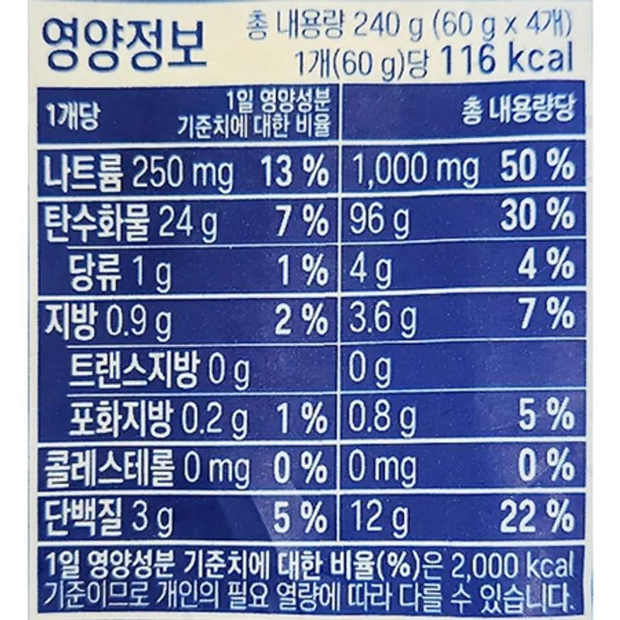 삼립 쫄깃한 잉글리쉬머핀 240g 샤니 냉동빵 간식 이미지