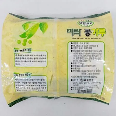 미락 콩가루 720g (60GX12EA) 일회용 콩국수 콩물용 이미지