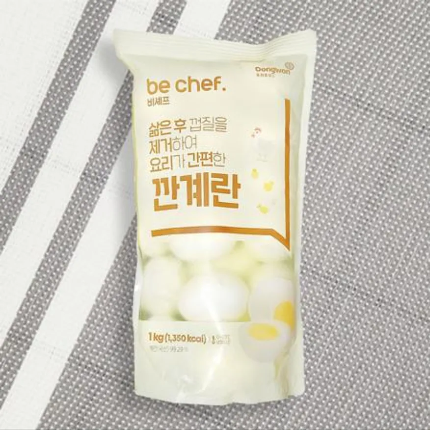 동원 비셰프 깐계란 1kg 국산 삶은 계란 이미지