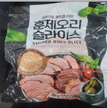 훈제오리(슬라이스/중국산)800g