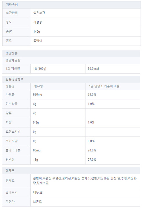 상품정보제공고시