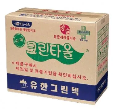 물수건(유한/슈퍼크린타올)45g*400ea(박스)