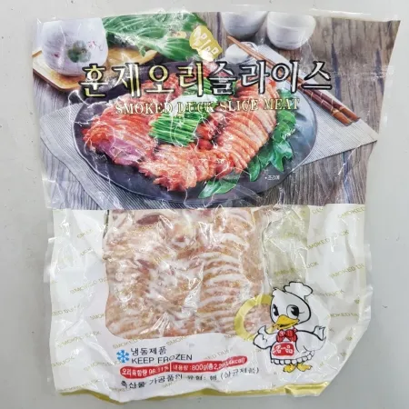 훈제오리(슬라이스/사세/중국산)800g