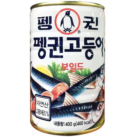 고등어캔/펭귄/400G