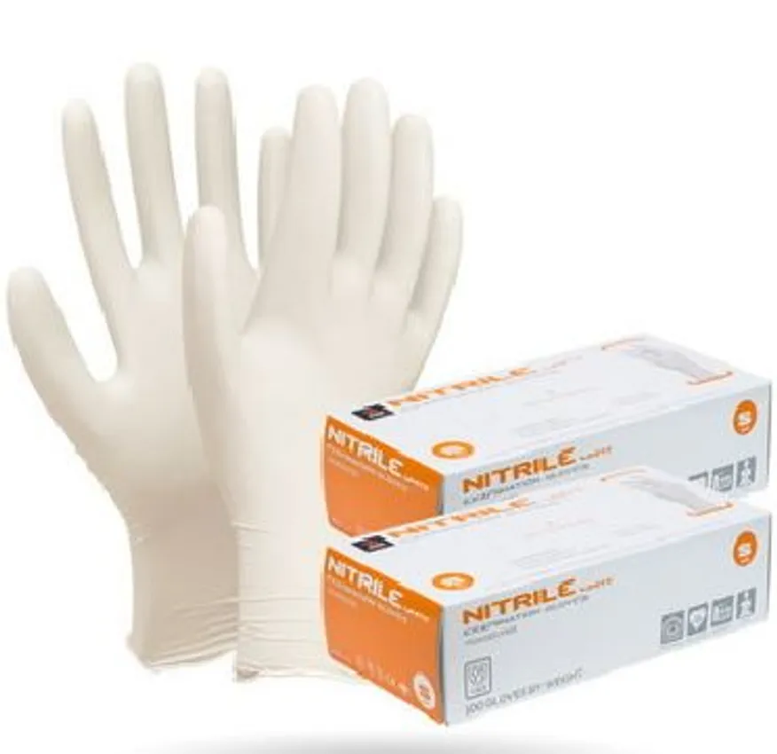 장갑(니트릴/화이트/S/소)100개 이미지