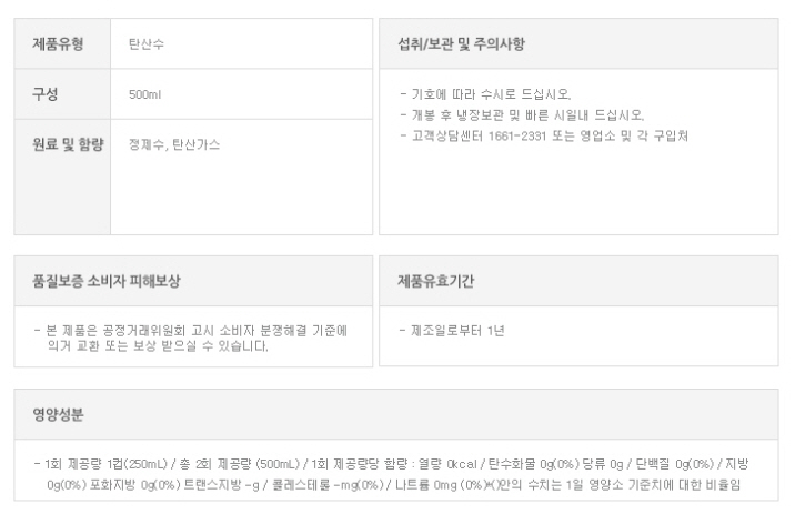 상품정보제공고시