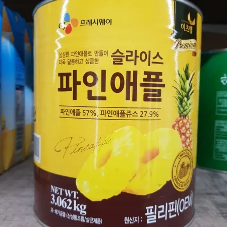 파인애플(슬라이스/리치스/이츠웰/돌)3kg 이미지