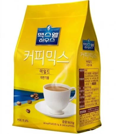 커피믹스(맥스웰마일드/노랑색/자판기용)800g