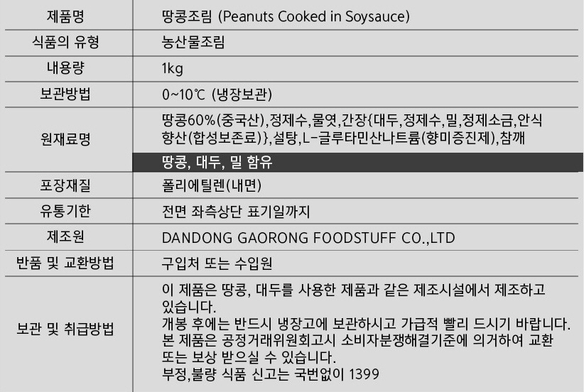 상품정보제공고시