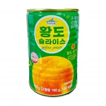 녹색상회 황도 슬라이스 400g