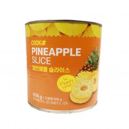 쿡샾 파인애플 슬라이스 836g