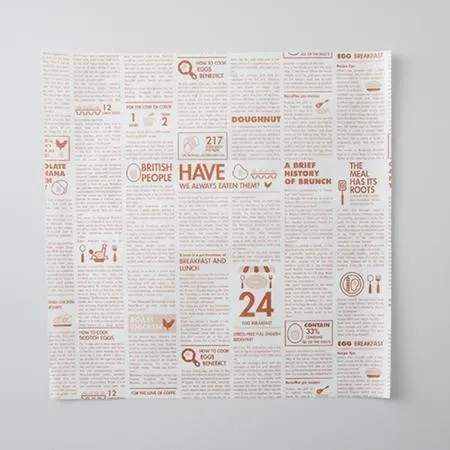 [소량] 에코코팅 정사각 포장지-3호(330x330/뉴스페이퍼)_500매