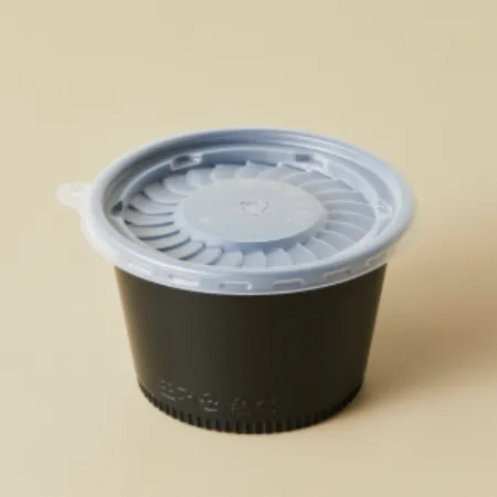 PP국용기 105파이 용기 세트(M-105C/검정/대)-JT 이미지