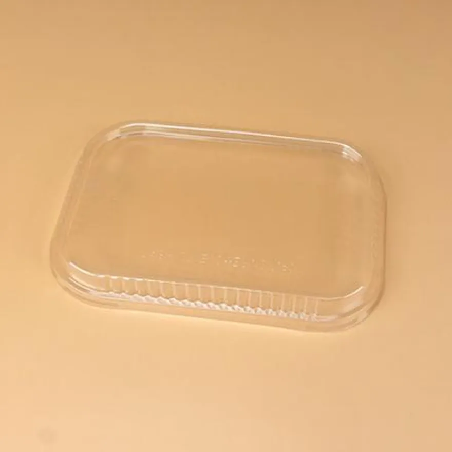 알루미늄용기 세트(사각골드/반투명뚜껑/320ml) 이미지
