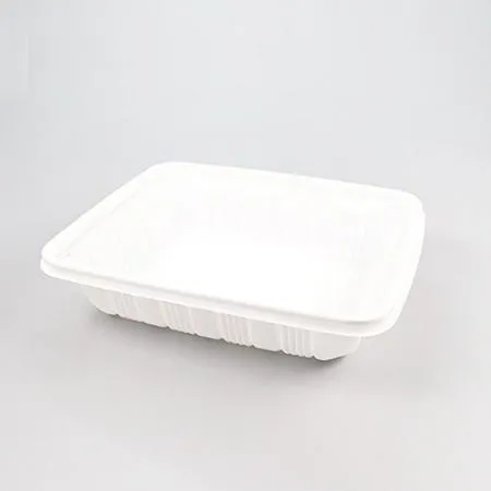 사각찜용기 세트(M-2327A/소/백색/반투명뚜껑)-JT 이미지