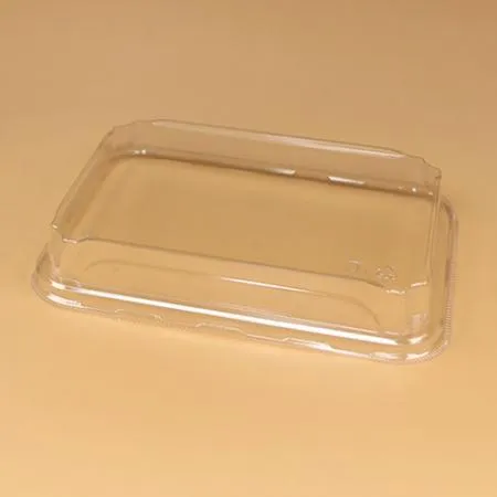 종이용기 초밥트레이 세트(크라프트/04호/투명뚜껑) 이미지