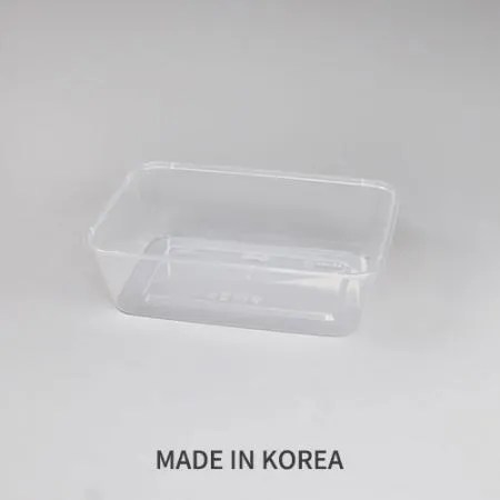 고강도 사각죽용기 세트(B-650/투명/사출)-KH 이미지