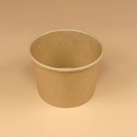 크라프트 컵용기 세트(580ml/115mm/반투명뚜껑) 이미지