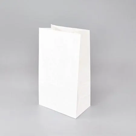 종이봉투(백색/중)-국산종이사용 노루지 각대 붕어빵 선물포장 튀김 핫도그 도넛 꽈베기 호떡 포장봉투