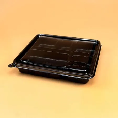 6칸도시락용기 세트(검정/15-6) 이미지