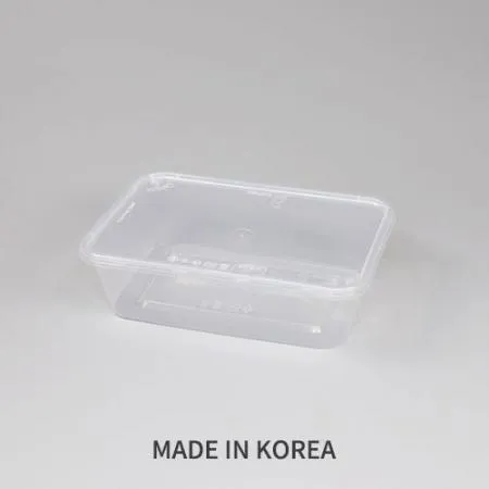 고강도 사각죽용기 세트(B-650/투명/사출)-KH 이미지