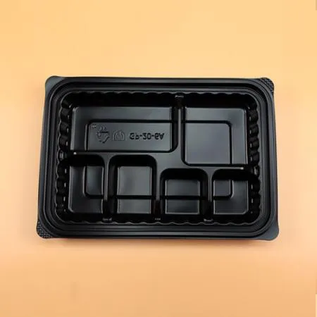 6칸도시락용기 세트(검정/20-6) 이미지