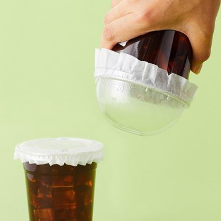 음료컵밀폐지(150Ø) 실링페이퍼 테이크아웃포장 1000개