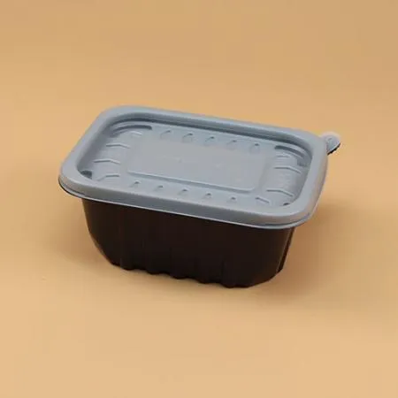 사각반죽용기 세트(400ml/검정/반투명뚜껑/OK) 이미지