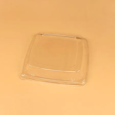 펄프용기 정사각트레이 세트(OK-02P-42/투명뚜껑) 이미지