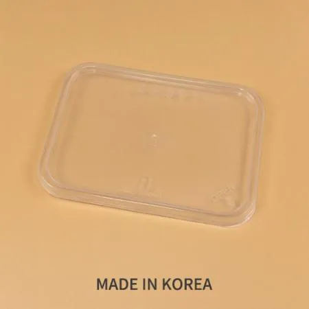 사출 사각 반죽용기 세트(B-300/반투명/투명뚜껑)-KH 이미지