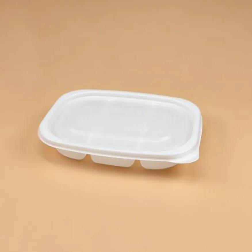 3칸반찬용기 세트(백색/2002-3) 이미지