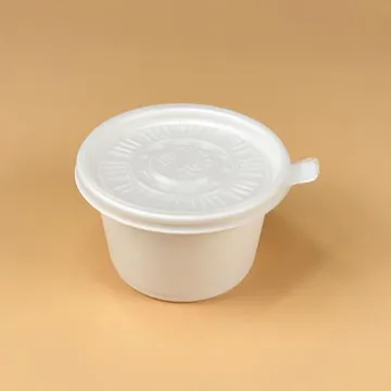 원형죽용기 세트-125파이(450ml/백색/OK)