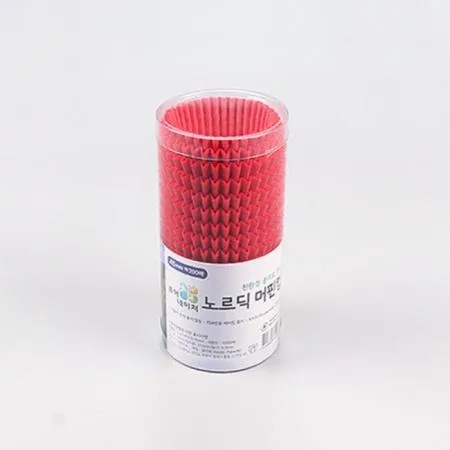 색지머핀컵(45mm/레드) 두바이쫀득쿠키 잡쌀 과일 모찌 유산지 포장지_[품절_01/27~03/18]_03/19일부터 출고가능 이미지