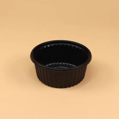 PP밥국용기 세트(105파이/소/검정/반투명뚜껑/OK) 이미지