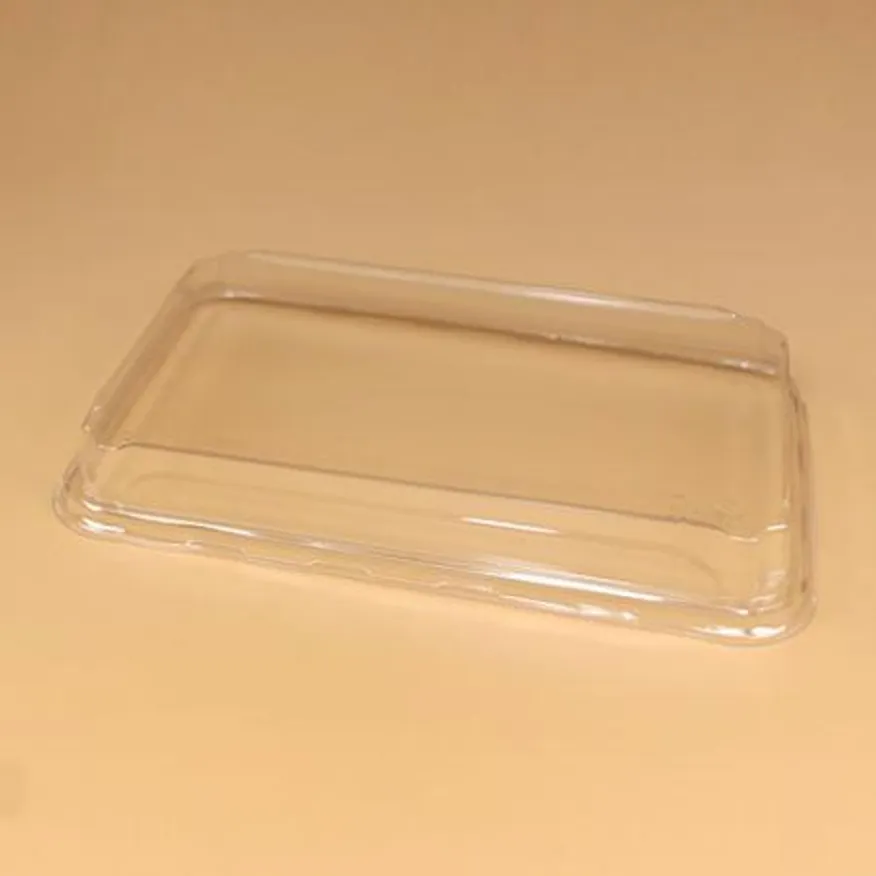 종이용기 초밥트레이 세트(크라프트/07/투명뚜껑) 이미지