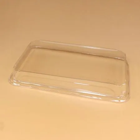 종이용기 초밥트레이 세트(크라프트/07/투명뚜껑) 이미지