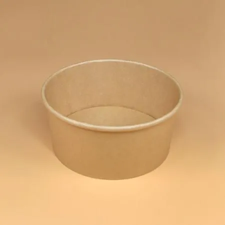 크라프트 컵용기 세트(1,300ml/투명뚜껑) 이미지