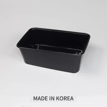 고강도 사각죽용기 세트(B-1000/검정/사출)-KH 이미지