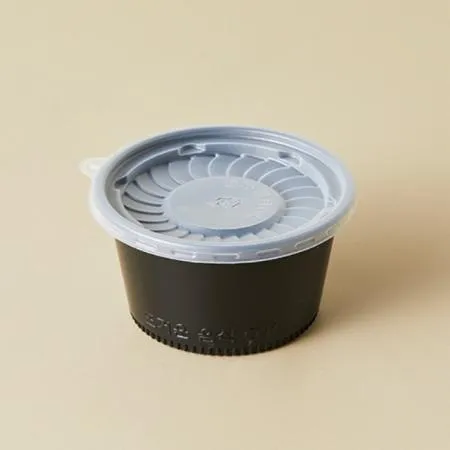 PP국용기 105파이 용기 세트(M-105B/검정/중)-JT 이미지